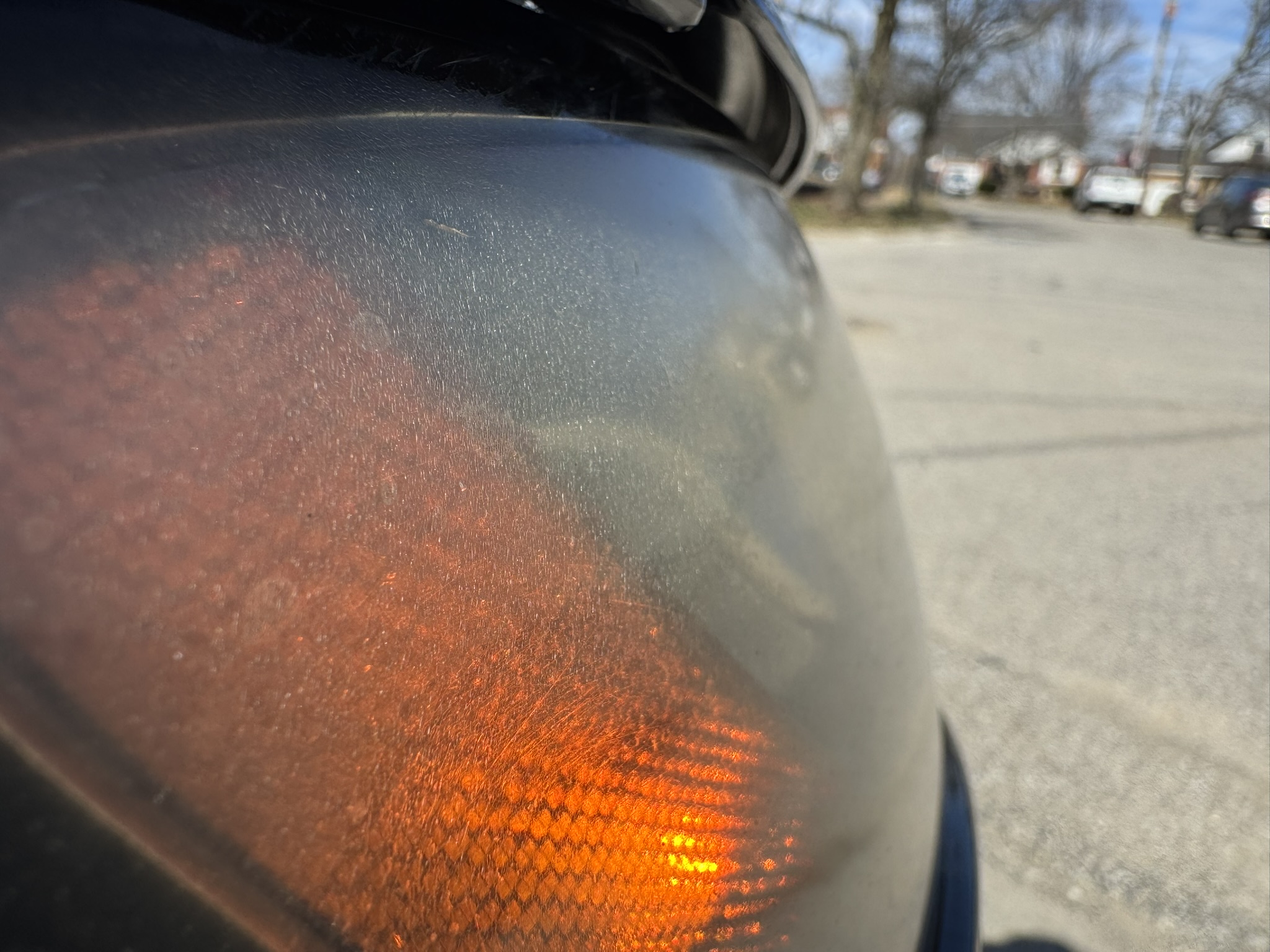 Before: foggy, oxidized headlight